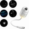 New 2-in-1 Galaxy Projector Night Light, USB Star Projector with Adjustable Brightness, Mini Galaxy Light Projector for Bedroom Ceiling Wall Room Decor (A-5 Projection Films)
