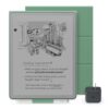 New Amazon Kindle Scribe Essentials Bundle- New Amazon Kindle Scribe Without Front Light (16GB), Premium Pen, Plant-Based Leather Folio Cover-Matcha & Power Adapter