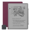 New Amazon Kindle Scribe Essentials Bundle- New Amazon Kindle Scribe Without Front Light (16GB), Premium Pen, All-New Executive Premium Leather Folio Cover-Fig & Power Adapter