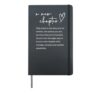 New Chapter Journal Inspirational Retirement Birthday Hardcover Journal, Black