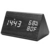 Newentor Weather Station Wireless Indoor Outdoor Thermometer, Indoor Outdoor Thermometer with Temperature Humidity, Dark Black