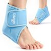NEWGO Ankle Ice Pack Wrap for Plantar Fasciitis, Swelling & Sprain Relief