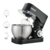 Newiceaid Stainless Steel Stand Mixer, 6-Speed Tilt-Head Mixer with 700W Powerful Motor, 7.4QT Bowl, Electric Kitchen Mixer with Dough Hook, Beater, Whisk for Baking & Dough Making-Black