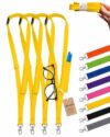 New Upgraded Plain Fabric Glasses and Pen Lanyards with Pocket Cotton Breakaway Lanyard for Id Badge Eyeglass Loop Marker Pencil Stylus Holder Teachers Nurses Office Staff