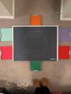 Newverest Plastic Puzzle Board with 6 Colorful Drawers, Smooth workspace and Drawers Cover, Protective Matte Film, Portable Jigsaw Puzzle Storage Tray with Sliding Drawers