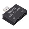 NEXAVKPR USB 2.0 Male to USB Female Splitter Adapter, 480Mbps Data Sync & 1A Fast Charging Port Expander Hub for Printer Card Reader Keyboard Laptop, 1Pc Black