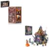 NexBrixxi Magic World Building Set with LED Lights – Magic Academy Book Nook & Wizard Hut Fantasy Building Kit, Bookshelf & Home Decor for Adults and Teens Ages 12+