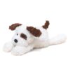 Niceween Stuffed Animals Dog Plush Toys 13.8 inches Soft and Premium Puppy Plush Toy Gift for for Babies Children Adults, White with Brown Ears