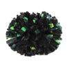 NICOLEKAY 2 Pack Cheerleading Pom Poms with Baton Handle Rainbow Colorful Cheer Pom Poms for Sports Team Spirit Cheering Kids Adults（Black