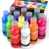 Nicpro 12 Colors Washable Finger Paint Set for Toddlers (2 oz), Non-Toxic & Baby Safe Paint for Hand and Feet, Mess Free Finger Painting Art Supplies for Kids Age 1-3 4 5 6+, Preschool Learning Gifts