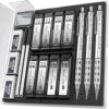 Nicpro 3 Pack Blocky Gear 0.5 mm Metal Mechanical Pencils Set with Case