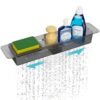 NiHome Extendable Sink Caddy, Small Telescopic Kitchen Brush Holder