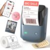 NIIMBOT B1 Pro Label Maker with Red & Black Printing, 300 DPI HD Bluetooth Thermal Label Printer for Photos, Scrapbooks, Home, Office Organization, Small Business, Inkless Label Maker with Tape, Blue