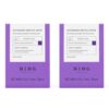 NING DERMOLOGIE Peptides Serum for Face with Retinol, Niacinamide Single-Use Vials 0.05 fl.oz*20 Pack of 2