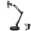 Ninyoon 4K WiFi Microscope with Max 21 Inch Height Stand & Table Clamp, 50-1000X USB Digital Microscope 3840x 2160P Camera, Work for iPhone Android Windows Mac Linux Chrome