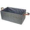 NIPZYEOS Large Fabric Storage Bin, Foldable Closet Organizer Box with Handles, Sturdy Shelf Basket for Clothes, Sheets, Toys, Books, Bedroom, Nursery and Dorm