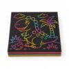 Nishiyuenyi Children Scratch Paper Art Scratch Pad Scratch Kit with Educational Activity for Fine Motor and Color Recognition, Drawing Template (4 Pieces)