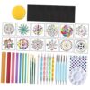 Nishiyuenyi Mandala Rock Painting Kit Mandala Arts for DIY Crafts Home Decor Drawing