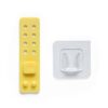 Nishiyuenyi Mop and Broom Holder with Hook, Versatile Cable Organizer for Home and Office, for Tidying, Cheese Yellow