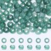 NITOPUPU 100pcs 12mm Acrylic Large Hole Beads for Jewelry Making Green Cloud Pop Hair Beads for Braids Bracelets Bag Charms(Hole:5.5mm)
