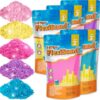NiToy FlexiSand 11 lbs Moldable Self-Sticking Sand, Never Dries Out Fun for 3 Years and Up Kids Bulk Refill for Sensory Sand Box Toys, Ideal for Shaping, Squeezing and Rolling(5kg, Pink Shades)