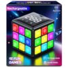 Niufunmal Rechargeable Puzzle Cube with 15 Fun Memory Speed Games, Black