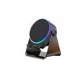 NKVADZBSFEP 4 in 1 Magnetic Induction Bluetooth Speaker with Phone Stand, RGB Color Light Wireless Desktop Speaker for Home Office