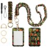 Nlicrst Teacher Lanyard, Scrunchie Lanyard with ID Badge Holder