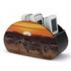 NLLZZ Africa Sunset Zebra PU Leather Remote Control Holder