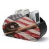 NLLZZ Baseball PU Leather Remote Control Holder with 5 Compartments