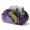 NLLZZ Chameleon PU Leather Remote Control Holder with 5 Compartments