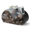 NLLZZ Dinosaur PU Leather Remote Control Holder with 5 Compartments