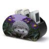 NLLZZ Hedgehog PU Leather Remote Control Holder with 5 Compartments