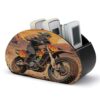 NLLZZ Motocross PU Leather Remote Control Holder with 5 Compartments