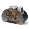 NLLZZ Octopus PU Leather Remote Control Holder with 5 Compartments