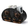NLLZZ Rottweiler PU Leather Remote Control Holder with 5 Compartments