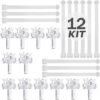NMOWYBPY Vertical Blind Repair Carrier Set, White PVC Window Roller Shutter Pulley Replacement Parts for Home, 1Set