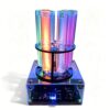 Noble Rare Luminous Gases Element Collection, 6 Rare Gas Glass Tubes, Tesla Coil Demo Kit, He/ne/ar/kr/xe/n2, with Exciter, 99.999% Noble Gas Glow Tubes Set, for Collection, Display
