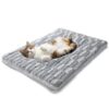 NODARKO Cat Bed, Cat Beds for Indoor Cats - Reversible Self Warming Cat Bed Mat with Ridged Chenille Texture, Ultra Plush Double Sided Thermal Kitten Bed & Mat, 23.6" x 15.7", Machine Washable