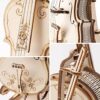 NOENNULL Wooden Musical Instrument Jigsaw Toy Exquisite Classical Model Kit for Boys and Girls, STEM Toy for Home Decoration, Made of Wood, for Puzzle Lovers (TG411 Cello)