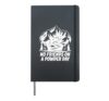 No Friends On Powder Days Hardcover Journal, Black