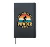 No Friends On Powder Days Hardcover Journal, Black