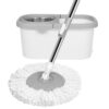 No Hand Wash Mop Household Rotary Bucket Set Dry and Wet Small Square