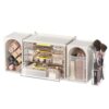 nohozi 4-Tier Drawer Makeup Organizer, 3-in-1 Free Combination Cosmetic Storage with Lipstick Holder & Brush Rack, Skincare Organizer with Mini Tray for Vanity Bathroom Bedroom Dorm