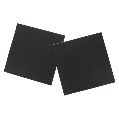 NOLITOY 2pcs Pond Liner Repair Patch with Self Adhesive Butyl Rubber Material, Reliable Sealing and Leak Prevention for Outdoor and Garden Pond Liner Hole Fixing, Square Black Patch