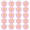 NOLITOY 30pcs Cute Pvc Pencil Holder Clip with Flower Pen Topper, Portable Convenience and Protects Writing Tools, Adorable Cartoon Design for School Commute and Travel, Pink Pencil