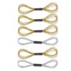 NOLITOY Embroidery Vibrant or M Thread for Metallic Friendship Skeins Making, Gold and Silver Polyester Yarn, Sturdy Floss that Won’t Break Fray Bracelet Indoor or Outdoor Use