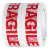 NOLITOY Fragile Packaging Tape Made of Tear Resistant BOPP Film with Red and White Warning Labels 2 Rolls with Excellent Tensile Strength for Shipping and Moving Boxes for Small Business