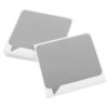 NOLITOY Scratch Off Stickers with Clean Reveal Feature Silver 100pcs Self-Adhesive Paper Labels Speech Bubble Shape Event Game Tickets for Classroom Rewards and Bridal Shower Games