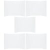 NOLITOY Trifold Poster Board with Smooth Bright Surface 24x16 Inches White 5pcs Corrugated Paper Foldable Display Board Suitable for Presentations and Science Project Displays